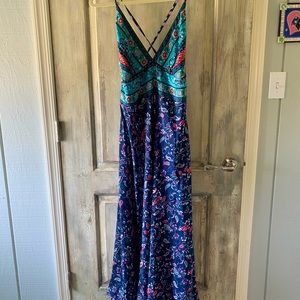 Coline multicolored maxi dress  sz XL